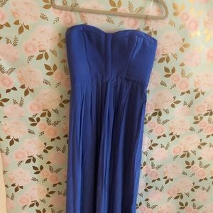 PARKER ROYAL BLUE GOWN / MAXI STRAPLESS SWEETHEART